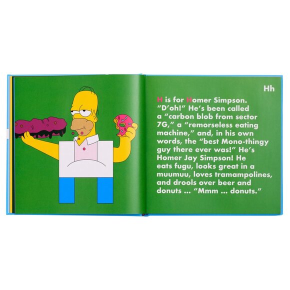 1* NEW THE SIMPSONS BOOK (HARDCOVER) LEGENDS ALPHABET HARDCOVER BOUND BOOK - Picture 4 of 6